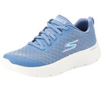 Skechers Femme GO Walk Aller Marcher Flex Viva, Blue Textile/Trim, 43 EU