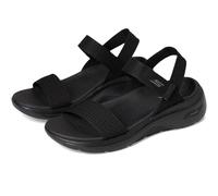 Skechers Femme GO Walk Arch FIT 2.0 Sandal, Black, 41 EU