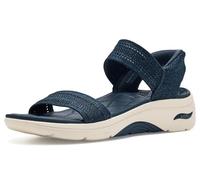 Skechers Femme GO Walk Arch FIT 2.0 Sandal Kennedy Sandales, Navy Textile, 37 EU