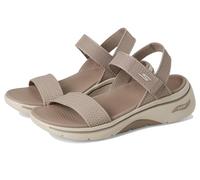 Skechers Femme GO Walk Arch FIT 2.0 Sandal, Taupe, 39 EU