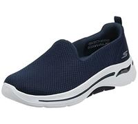 Skechers Femme Go Walk Arch Fit Grateful Basket, Bleu Marine Blanc, 40 EU