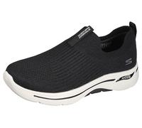 Skechers Femme GO Walk Arch FIT Iconic Sneaker, Black Textile/Trim, 36 EU