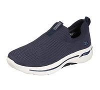 Skechers Baskets Femme GO Walk Arch FIT Iconic – Textile/garniture bleu marine – 36,5 EU