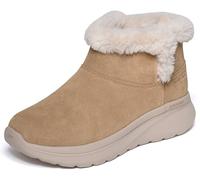 Skechers Femme Go Walk Arch Fit N-Joy Boot Bottes, Chestnut Suede, 41 EU
