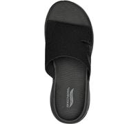 Skechers Femme GO Walk Arch FIT Sandale Joyful, Black Textile, 38 EU