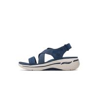 Skechers Femme GO Walk Arch FIT Treasured Basket, Tissu Bleu Marine, 38 EU