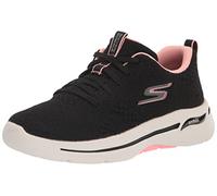 Skechers Femme Go Walk Arch Fit-Unify Basket, Noir/Rose, 42 EU