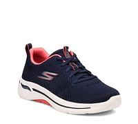 Skechers Femme Go Walk Arch Fit Unify Sneakers, Bleu Marine Corail, 43 EU