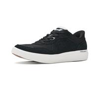 Skechers Femme Go Walk Commuter Phoenix Slip-in ENTRAINEUSE, Black Suede White Triim, 40.5 EU