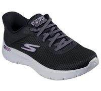 Skechers Femme Go Walk Flex Carla Basket, Black Textile/Trim, 38.5 EU