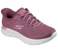 Skechers Femme Go Walk Flex Carla Basket, Burgundy Textile/Trim, 37 EU