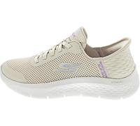 Skechers Chaussures Femme GO Walk Flex Grand Entry – Slip-ins, bordure textile – Blanc cassé 38,5
