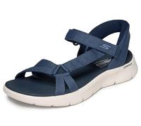 Skechers Femme Go Walk Flex Sandal Illuminate Slip-In ENTRAINEUSE, Navy Textile, 35 EU