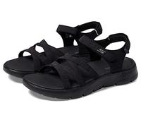 Skechers Femme Go Walk Flex Sandal Sunshine, Noir/Textile, 41 EU