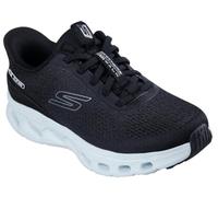 Skechers Femme Go Walk Glide-Step 2.0 Nessa Basket, Black Textile/Lt.Blue Trim, 40 EU