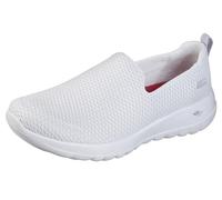 Skechers Femme Go Walk Joy Sneaker-5gen Cushioning, Air-Cooled GOGA Mat, Breathable Mesh Upper Chaussures de Sport, White Textile/Trim, 42 EU