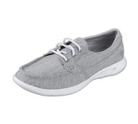 Skechers Femme Go Walk Lite-15433 Chaussure Bateau, Gris, 38.5 EU