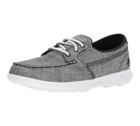 Skechers Femme Go Walk Lite-15433 Chaussure Bateau, Noir/Blanc, 39 EU