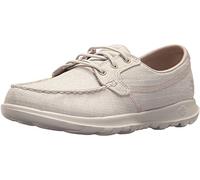 Skechers Femme Go Walk Lite-Isla Chaussures Bateau, Beige (Taupe), 38.5 EU