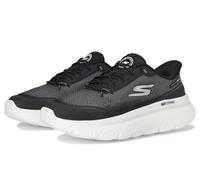 Skechers Femme Go Walk Max Cushioning Hyper Burst Nikita Basket, Black Textile/White Trim, 41 EU