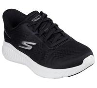 Skechers Femme Go Walk Now Khloe Slip-In ENTRAINEUSE, Black Textile/White Trim, 37.5 EU