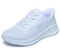 Skechers Femme Go Walk Now Khloe Slip-in ENTRAINEUSE, White Textile/Trim, 38 EU