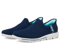 Skechers Femme Go Walk Travel Tahiti Sunset Basket, Bleu Marine, 40 EU