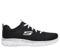 Skechers Femme Graceful-Get Connected Baskets, Bordure Noire et Blanche, 37 EU