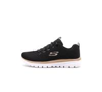 Skechers Femme Graceful Get Connected Baskets, Chaussures de Sport, Noir, 38 EU