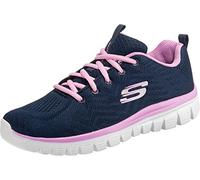 Skechers Femme Graceful-Get Connected Baskets, Marine, 36.5 EU