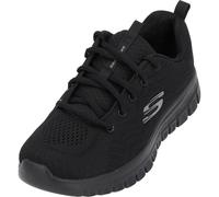 Skechers Femme Graceful Get Connected Trainers, Black Mesh / Trim, 40 EU