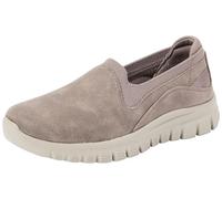 Skechers Femme Graceful Leaning in Basket, Dark Taupe Microleather/Knit, 41 EU