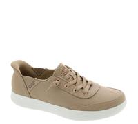 Skechers Femme Hands Free Slip-ins Bobs Skip B Cute Sweet Gardez-Le Doux, Tan Canvas, 38.5 EU
