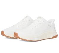 Skechers Femme Hands Free Slip-ins: Bobs Squad 4-Staple Look Basket, Blanc, 38.5 EU Large