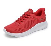 Skechers Femme Hands Free Slip-ins Bobs Squad Chaos-Current Muse Basket, Rouge, 37 EU