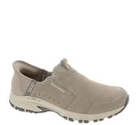 Skechers Femme Hillcrest Sunapee, Taupe Suede/Lycra/Light Pink Trim, 39 EU