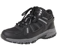 Skechers Femme Hillcrest Bound Peak Pic lié au Repos, Garniture Noire en Textile synthétique Gris Anthracite, 38.5 EU