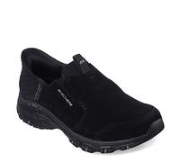 Skechers Chaussures femme Hillcrest Sunapee – suède noir, lycra, garniture – 36,5 EU