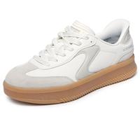 Skechers Femme Hotshot Hi Lifted Luxe Basket, Off White Duraleather/Leather/Trim, 42 EU