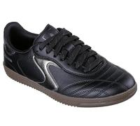 Skechers Femme Hotshot-Simply Stitched Basket, Noir/Argent, 37 EU