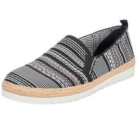 Skechers Femme Island Flexpadrille 3.0 Muse DE L'ÎLE, Black and Multi Engineered Knit, 36 EU