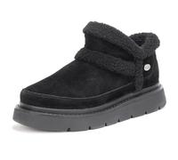 Bottines en cuir Skechers pour femme Keepsakes Lite - Winter Snug Noir 114895/BB