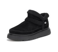 Skechers Femme Keepsakes Lite Winter Snug Bottes, Black Suede Textile Trim, 40 EU