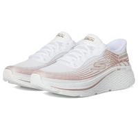 Skechers Femme Max Cushioning Elite 2.0 Kaplan Slip-In ENTRAINEUSE, White Textile/Rose Gold Trim, 39.5 EU