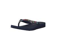 Skechers Femme Meditation-Daisy Delight Tongs, Bleu (Navy), 38 EU