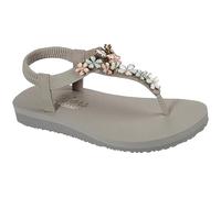 Skechers Femme Meditation-Glass Daisy Tongues, Taupe Multi, 38 EU