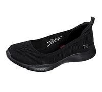 Skechers Femme Microburst 2.0 Be Iconic Trainers, Black Stretch Fit Knit Skimmmer, 40 EU Large