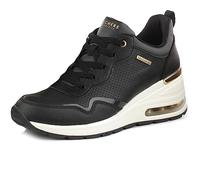 Skechers Femme Million d'air Basket, Noir, 40 EU