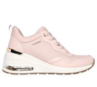 Skechers Femme Million d'air Plus Chaud d'air, Garniture en Cuir Duraleather Blush, 38 EU