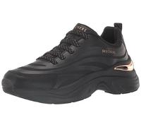 Skechers Femme Noisette Step N Flow Hazel, Maille Chaude Noire de Fonte, 38 EU